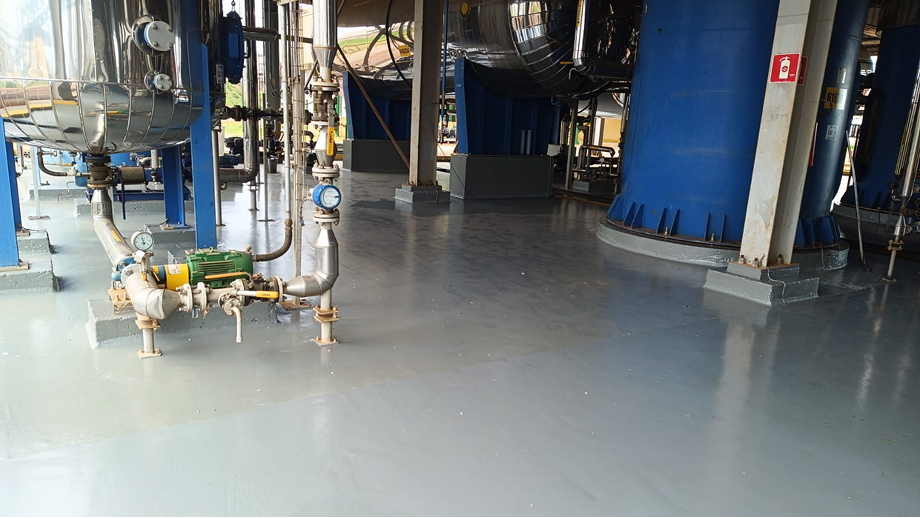 Piso industrial de alta performance aplicado pela Hardyfloor