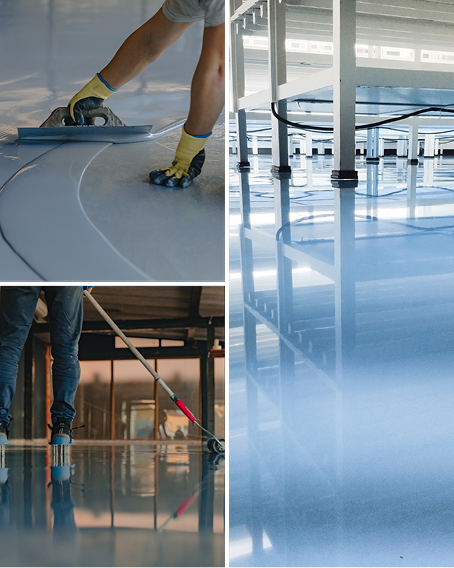 Aplicação de piso industrial de alta performance pela equipe Hardyfloor